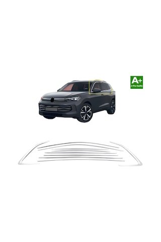 IMG-6148047360808734372.jpg Vw Tiguan 3 2025 2026 2027 Paslanmaz Krom Cam Çerçeve Seti - Görsel 1