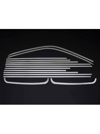 T5 Multivan Krom Cam Çerçevesi 14 Parça Tek Sürgü Kısa Şase 2010