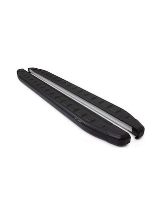 Omsa Line Vw T7 Transporter 2024 Sonrası Uzun Şasi Proside Mat Siyah Alüminyum Alınlı Yan Basamak