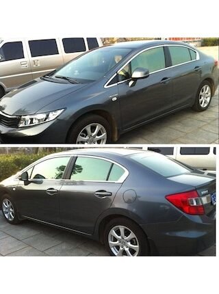 Honda Civic Fb7 Krom Cam Çerçevesi Set 2012-2015 12 Parça