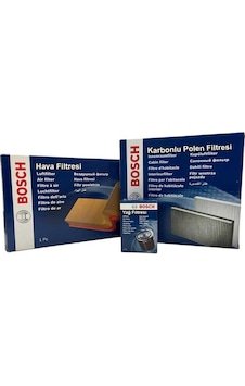 Ford Custom 2.2 Tdcı Dizel Bosch Filtre Bakım Seti 2012-2018 Hava+yağ+karbonlu Polen