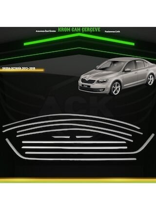 Skoda Octavia 2013-2018 Araca Özel Cam Çerçevesi Tamtur A+