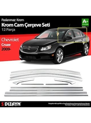 Chevrolet Cruze Sd Krom Cam Çerçeve Seti 12 Prç 2009 Üzeri