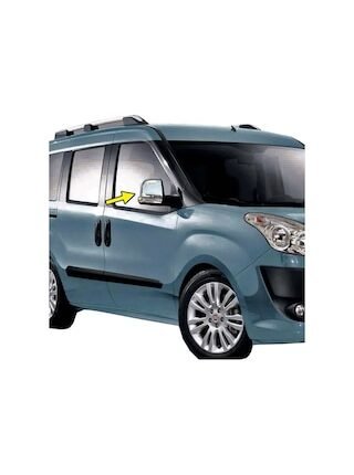 Fiat Doblo Krom Ayna Kapağı 2010 - 2014 Arası Paslanmaz Çelik N11.4528
