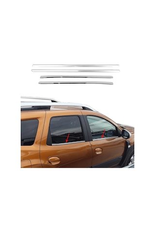 IMG-6994098716391943700.jpg Dacıa Duster 2018 Sonrası Krom Cam Çıtası 4 Kapı P.çelik - Görsel 1