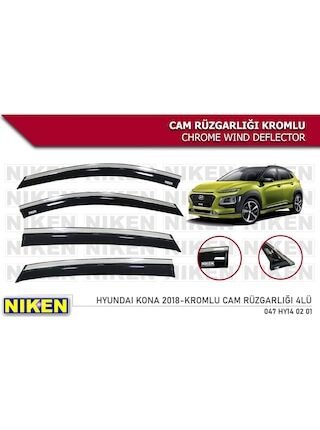 Hyundai Kona Kromlu Cam Rüzgarlığı Niken 2018 Sonrası