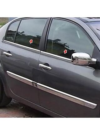 Renault Megane 2 Krom Cam Cıtası Sedan 2004-2010 4 Prç