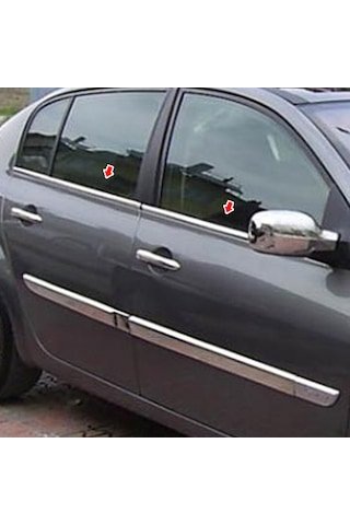 IMG-7309748966348643458.jpg Renault Megane 2 Krom Cam Cıtası Sedan 2004-2010 4 Prç - Görsel 1