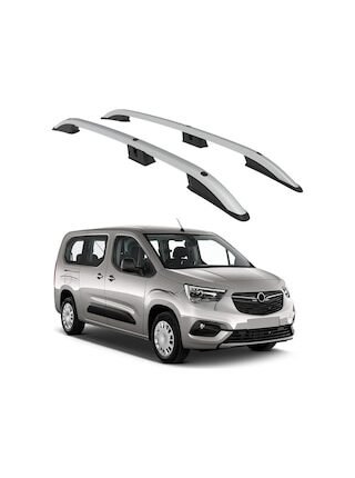 Opel Combo Life 2019-2023 / Kısa Şasi Turtle Crown Tavan Çıtası Gri