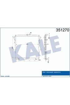 Radyatör Al/Pl/Brz Ranger Mazda Bt 50 504640806