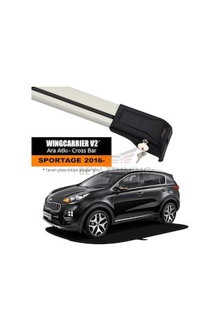 IMG-7538684821307289720.jpg Kia Sportage Port Bagaj Çıtası Tavan Ara Barı 2016- - Görsel 1