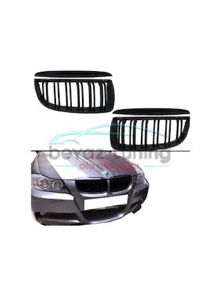 Bmw 3 Serisi E90 Ön Panjur Böbrek M3 Lci Model Çift Tırnak 05-08