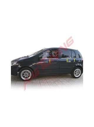 Hyundai Getz Krom Cam Çıtası Tk 2002 Üzeri 6Prç Paslanmaz Çelik N11.4260