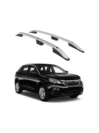 Peugeot 3008 2017-2023 Turtle Crown Tavan Çıtası Gri