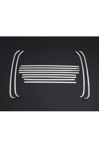 IMG-791542505618646886.jpg Vw Volkswagen Caddy Uyumlu Cam Çerçevesi 12 Parça 2003-2015 Paslanmaz Krom - Görsel 1