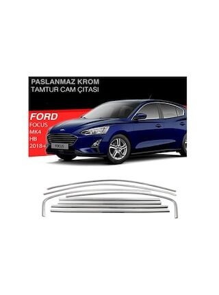 Ford Focus Mk4 Sd/hb 8 Parça Krom Cam Çerçeve Çıtası 2018+ Sonrası