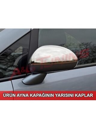 Opel Corsa D Krom Ayna Kapağı Tk 2007 Üzeri Paslanmaz Çelik N11.201