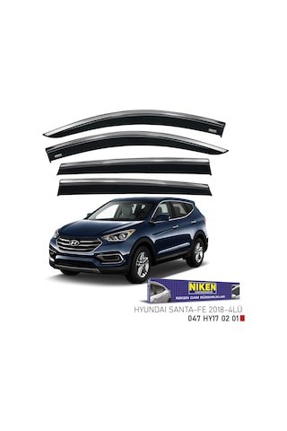 IMG-8010982383222308012.jpg Hyundai Santa Fe Kromlu Cam Rüzgarlığı Niken 2018 Sonrası - Görsel 1