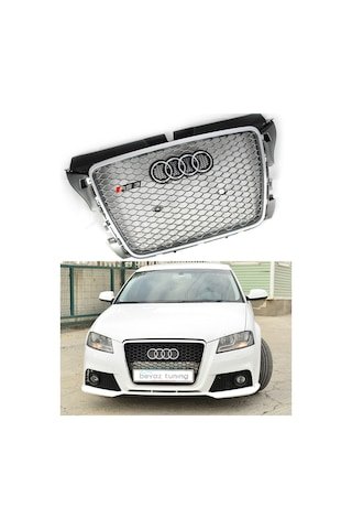 IMG-8048232388966617439.jpg Audi A3 Ön Panjur Izgara Rs3 Model 2008-2012 8P - Görsel 1