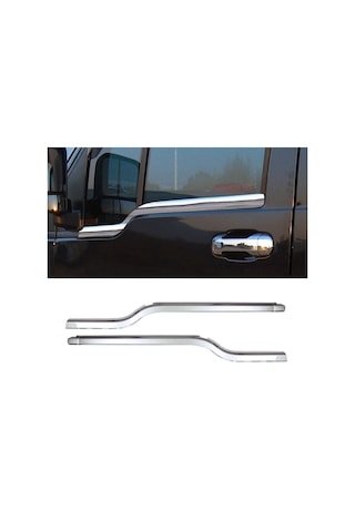 IMG-8063617921351711644.jpg Ford Connect Krom Cam Çıtası 2prç P.çelik 2002-2014 Arası - Görsel 1