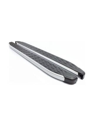 Omsa Line Vw T7 Transporter 2024 Sonrası Uzun Şasi Blackline Mat Alüminyum Alınlı Yan Basamak