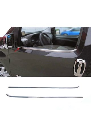 IMG-8127663398590973165.jpg Fiat Fiorino Krom Cam Çıtası 2 Parça P.çelik 2008 Üzeri - Görsel 1