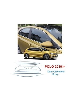 Vw Polo Cam Çerçevesi Nikelajı Komple Krom 2019 -2023 12 Parça Pa