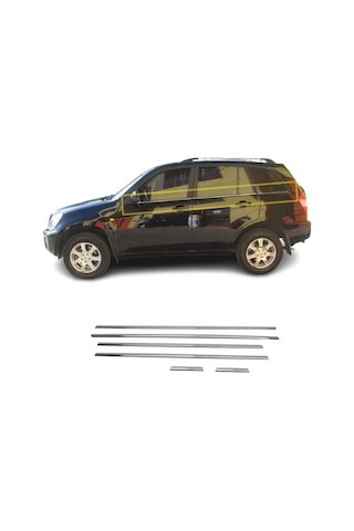 IMG-8424019121836758739.jpg Chery Tiggo Krom Cam Çıtası 6 Parça 2007-2012 Arası P.Çelik - Görsel 1