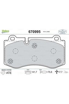 FREN BALATASI ON W211 05-08 W221 06-13 C216 06-13 R230 01-12 VALEO 670995 OEM
