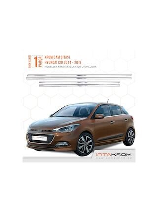 Hyundai İ20 Krom Cam Çıtası 4 Parça 2014-2018