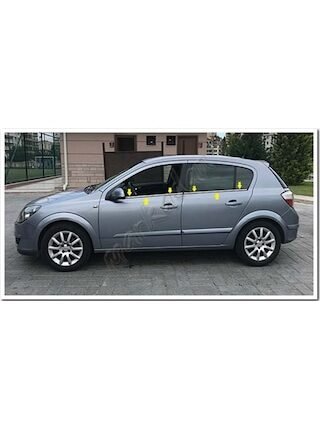 Opel Astra H Hb Krom Cam Çıtası 2004 Sonrası 4 Parça Pas