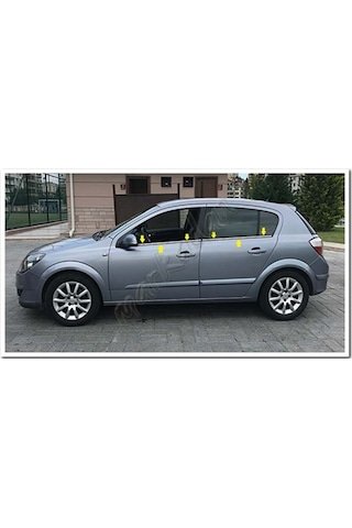 IMG-8533692652009834317.jpg Opel Astra H Hb Krom Cam Çıtası 2004 Sonrası 4 Parça Pas - Görsel 1