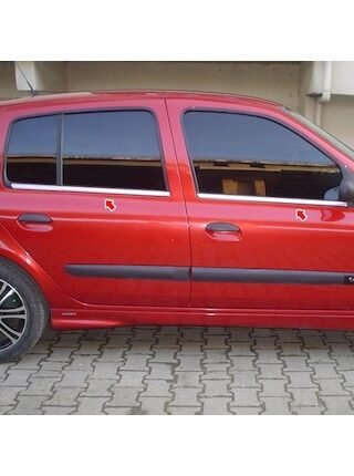 Renault Clio 2 Krom Cam Çıtası 1999-2006 4Prç