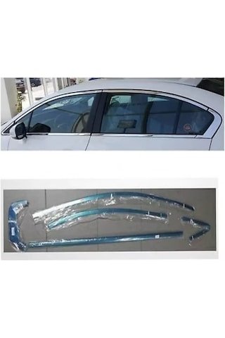 IMG-8612454126917517633.jpg Honda Civic Fb7 2012-2015 Cam Çıtası Çerçevesi Kromu Nikelajı Kom - Görsel 1