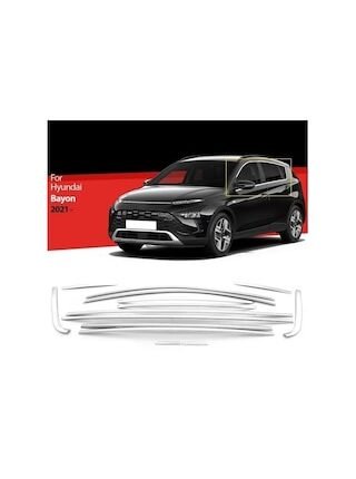 Autogp Hyundai Bayon Cam Çerçevesi Kenar Çıtası Krom Tamtur Bgc-agp-1016