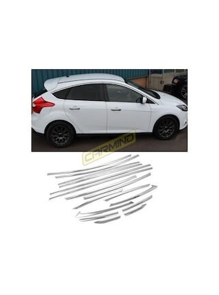 Ford Focus 3 Hb Krom Cam Çerçevesi Set 2011-2017 16 Parça