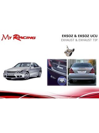 Mercedes W203 Çiftli Egzoz Ucu