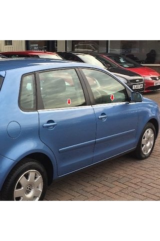 IMG-8895233218790379549.jpg Vw Polo Krom Cam Çıtası 4 Parça 2003-2009 Arası - Görsel 1