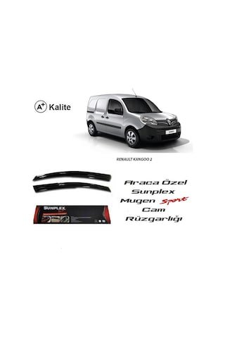 IMG-8980498351942175878.jpg Renault Kangoo 2 Cam Rüzgarlığı Mugen Tip Sunplex 2Li - Görsel 1