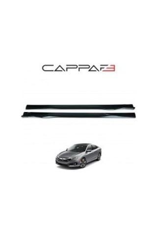 IMG-8985765517230997927.jpg Honda Civic 2016- Yılı Ve Sonrası Uyumlu Yan Marşpiyel 2 Parça - Görsel 1