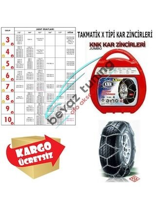 Araç Kar Patinaj Zinciri Takmatik Takviyeli 175X70X14