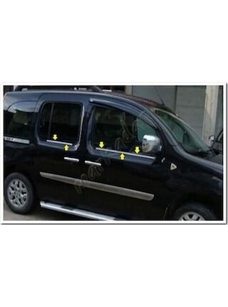Renault Kangoo Krom Cam Çıtası 2008 Sonrası 4 Parça Paslanmaz Çel