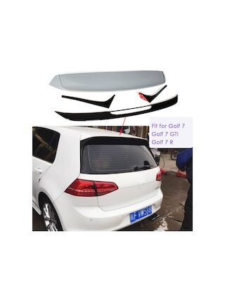 Vw Golf 7 Gti Bagaj Üstü Spoiler 4 Parça Abs Plastik 2013-