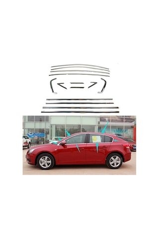IMG-9141254113684466491.jpg Chevrolet Cruze Hb Krom Cam Çerçevesi Set 2011 Sonrası 14 Parça - Görsel 1