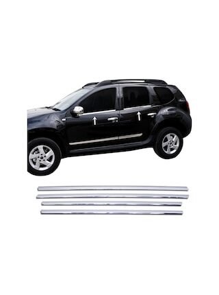 Dacia Duster Krom Cam Çıtası 4 Kapı P.çelik 2010-2017 Arası
