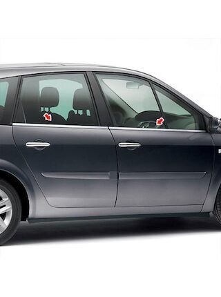 Renault Scenic 1 Krom Cam Çıtası 4 Prç P.Çelik 1998-2003 Arası