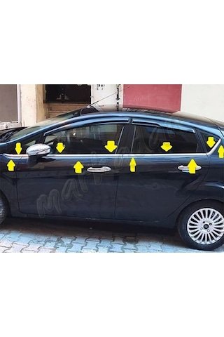 IMG-944023709844598131.jpg Ford Fiesta Krom Cam Çıtası 2009-2017 8 Parça PaslanmazÇelik - Görsel 1