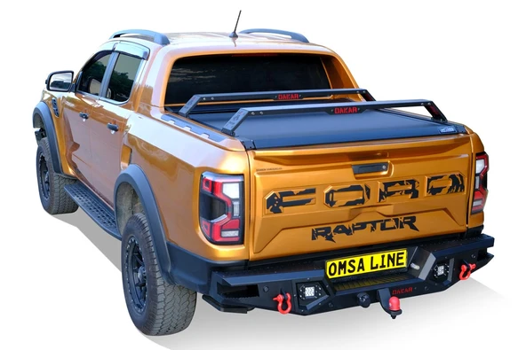 043f0806-5dc0-432e-8c13-3a2b770bbff0.webp OMSA Ford Ranger Dakar Kasa Üstü Ara Atkı 2 Parça Siyah 130-177cm 2006-2011 Arası - Görsel 1