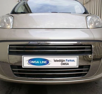 OMSA Peugeot Bipper Krom Ön Tampon Çıtası 4 Parça 2008 ve Sonrası