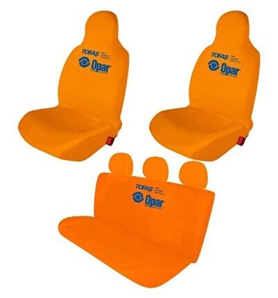 Tofaş Doğan Slx Oto Koltuk Kılıfı Tofaş Opar Baskılı Penye Servis Kılıfı Turuncu